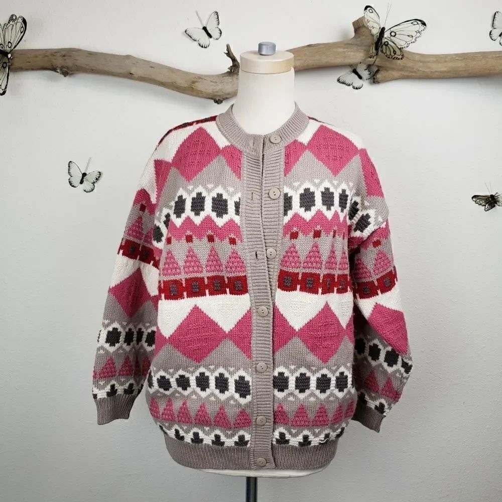 Stefanel made in italy wool blend vintage cardigan